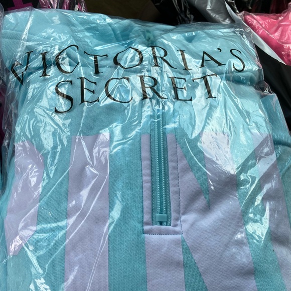 PINK VS campus jogger campus quarter zip pullover blue breeze sans classic - Picture 13 of 15